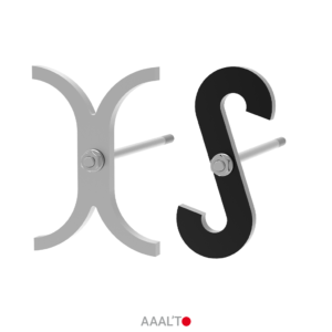 Clé de tirant de chainage traditionnelle en forme de S et X